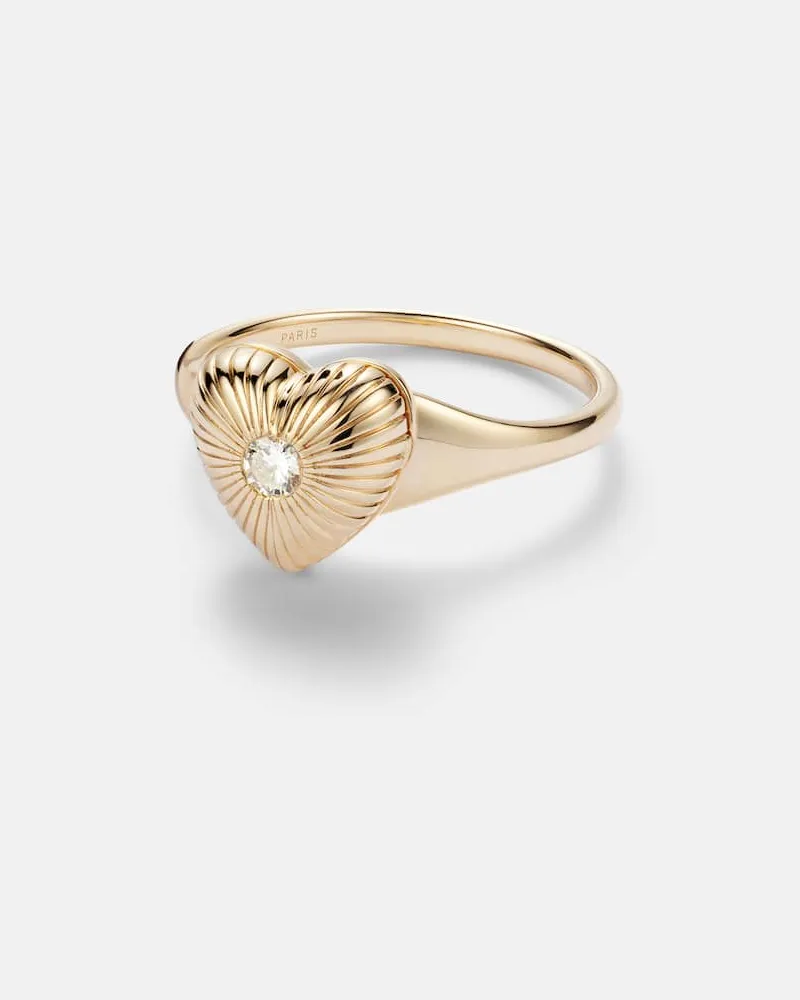 PERSEE Persée Ring aus 9kt Gelbgold mit Diamant Gold