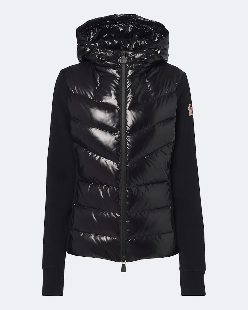 Moncler Skijacke aus Daunen Schwarz