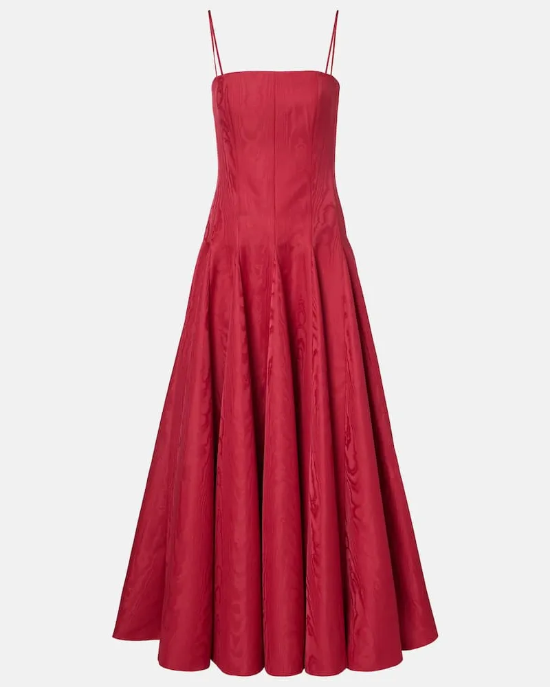 EMILIA WICKSTEAD Bustier-Kleid Gracia aus Moiré Rot