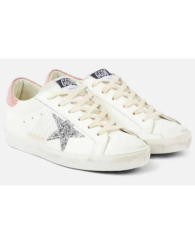 Golden Goose Sneakers Super-Star aus Leder Weiss