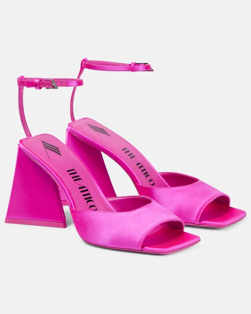 ATTICO Sandalen Piper aus Satin Rosa