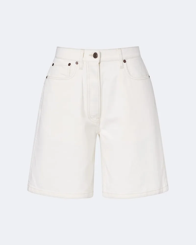 Prada Jeansshorts Weiß