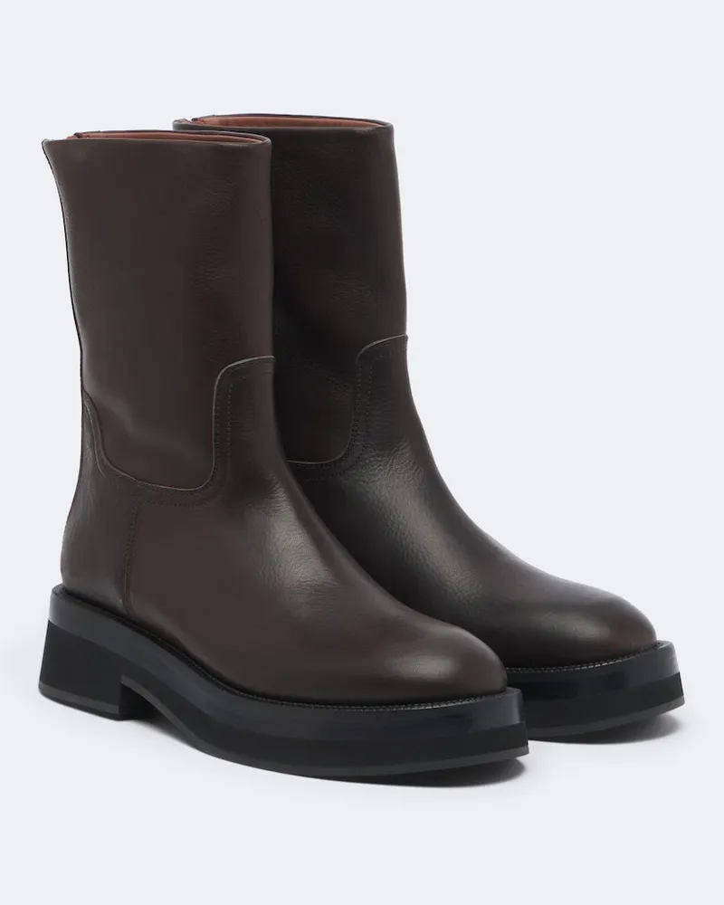 Paris Texas Ankle Boots aus Leder Braun