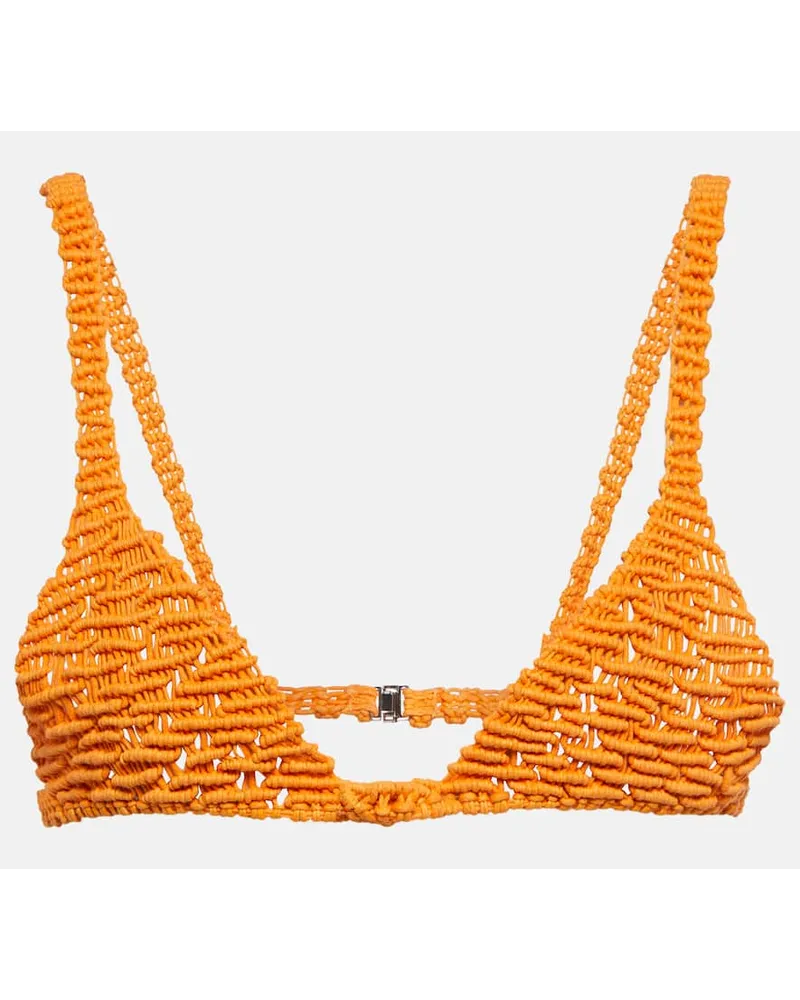 Roberta Einer Bralette aus Baumwolle Orange