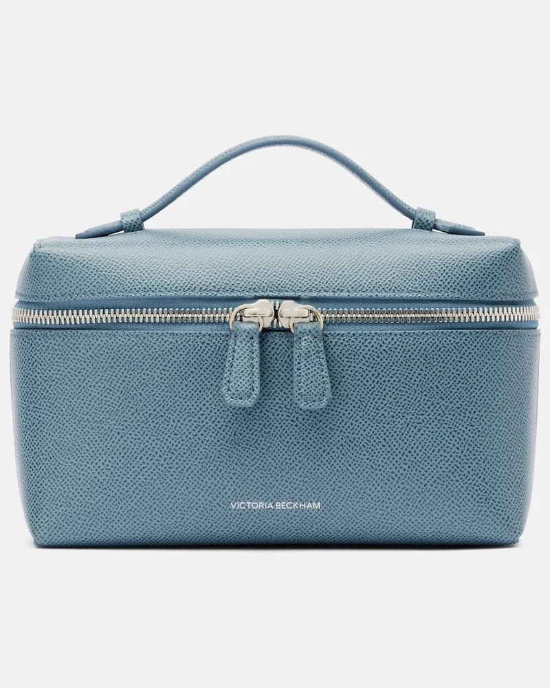Victoria Beckham Kosmetiketui Vanity aus Leder Blau