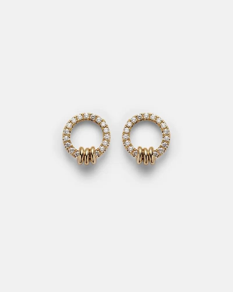 Spinelli Kilcollin Ohrringe Sidra aus 18kt Gelbgold mit Diamanten Gold