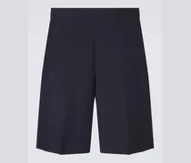 Bermuda-Shorts aus Wolle und Mohair