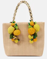 Aquazzura Tote Citrus Punch Mini Beige