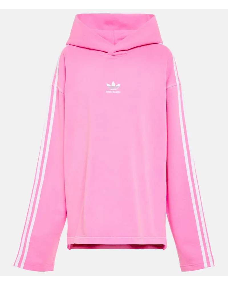 Balenciaga X Adidas Hoodie aus Baumwolle Pink