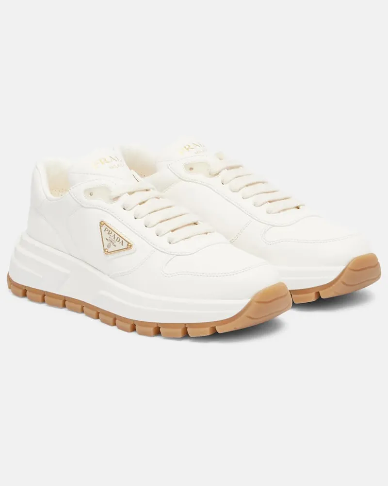 Prada Sneakers aus Leder Weiß
