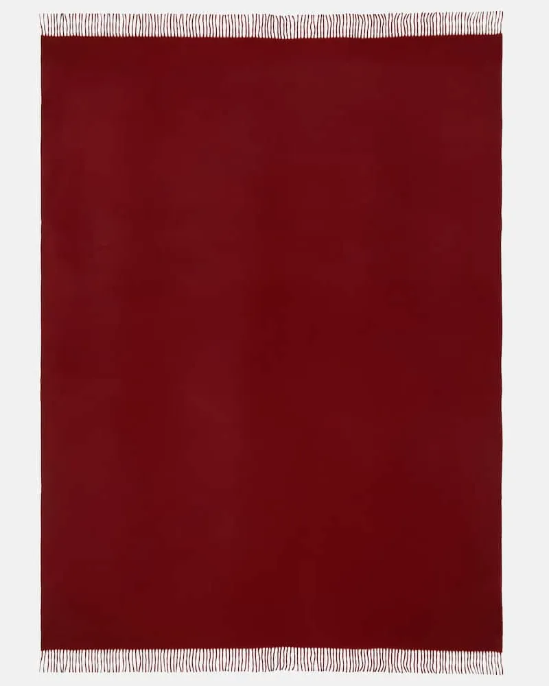 Loro Piana Decke Unito aus Kaschmir Rot