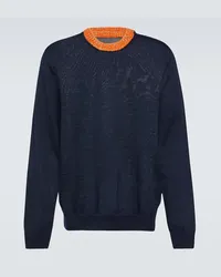 Maison Margiela Pullover aus Wolle Blau