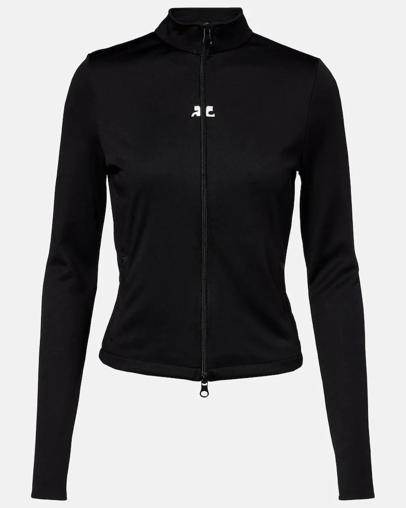 Courrèges Courrèges Trainingsjacke Interlock aus Jersey Schwarz