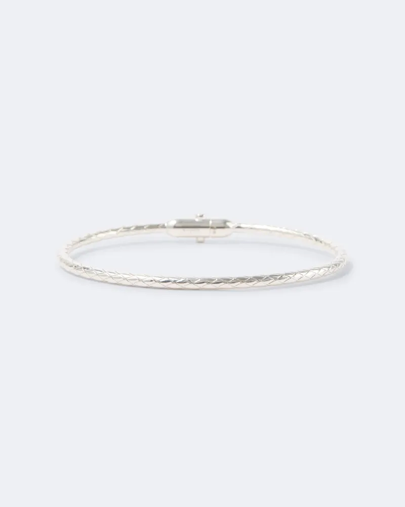 Bottega Veneta Armband Intreccio aus Sterlingsilber Silber