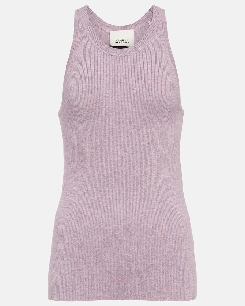 Isabel Marant Top Merry aus Rippstrick Violett