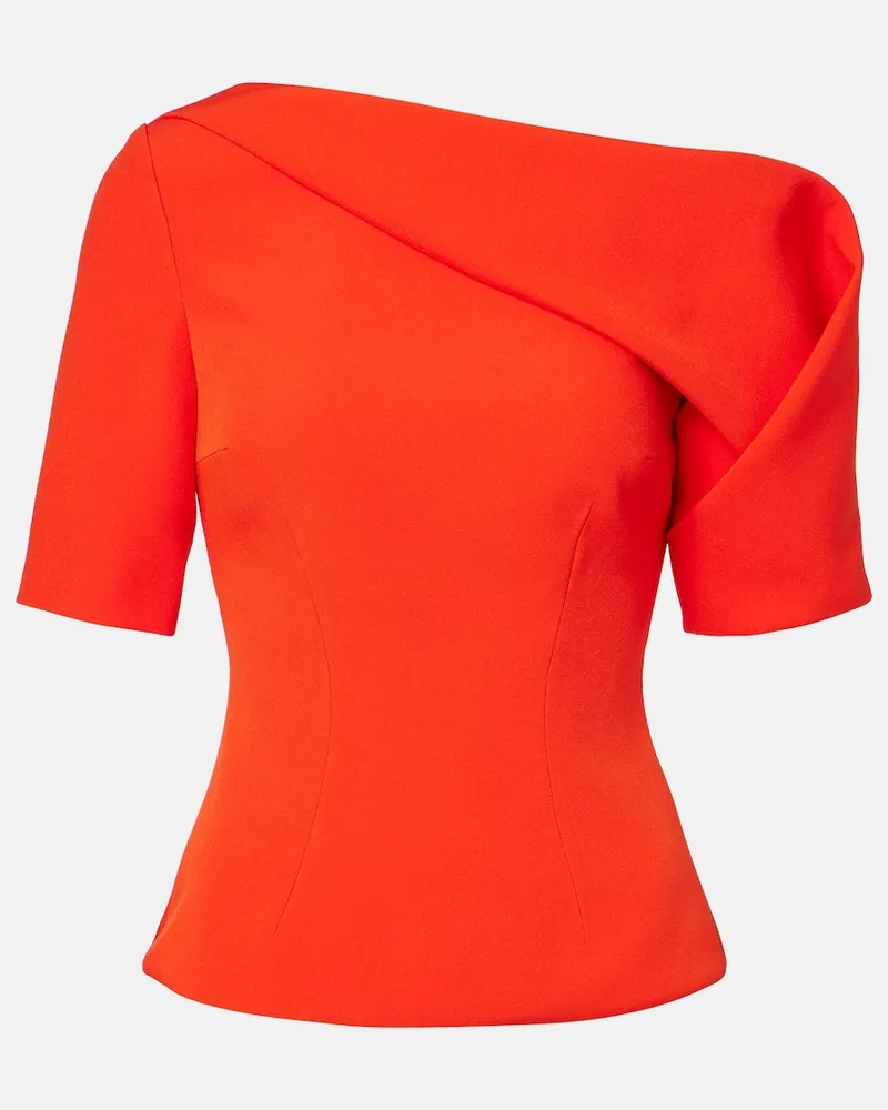 Safiyaa Top Marley aus Crêpe Rot