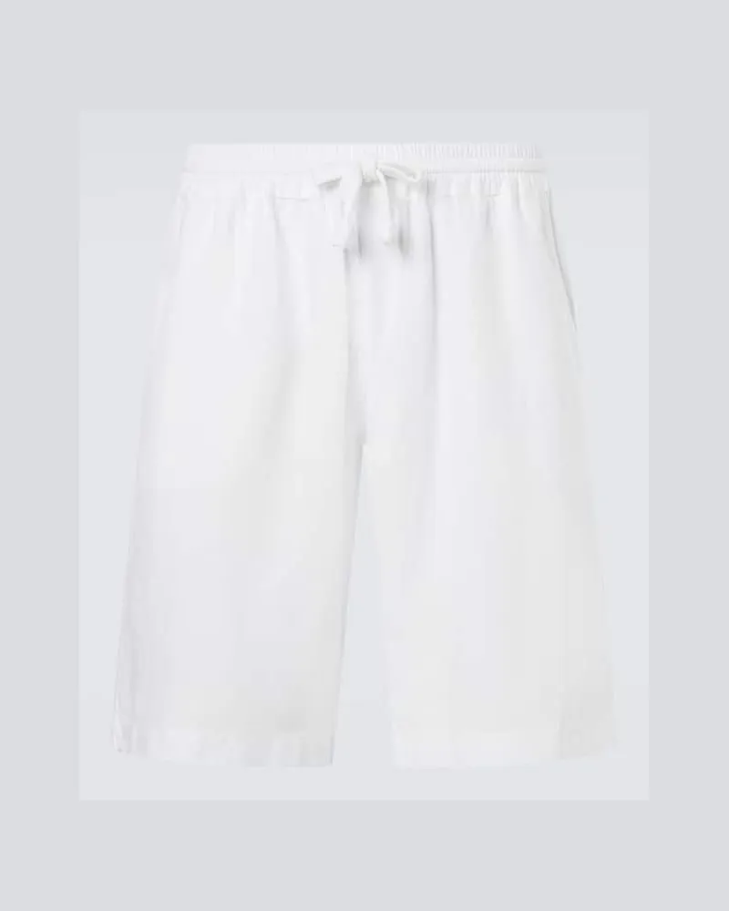 Fedeli Bermuda-Shorts Vico aus Leinen Weiß