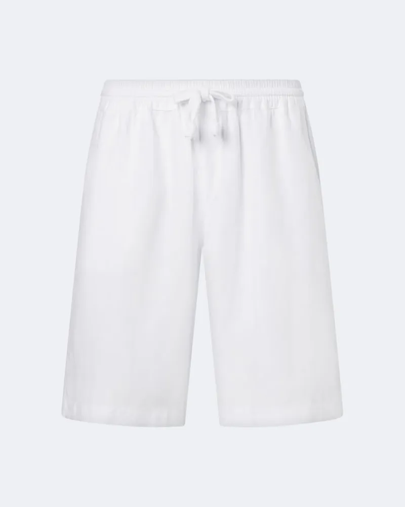 Fedeli Bermuda-Shorts Vico aus Leinen Weiß