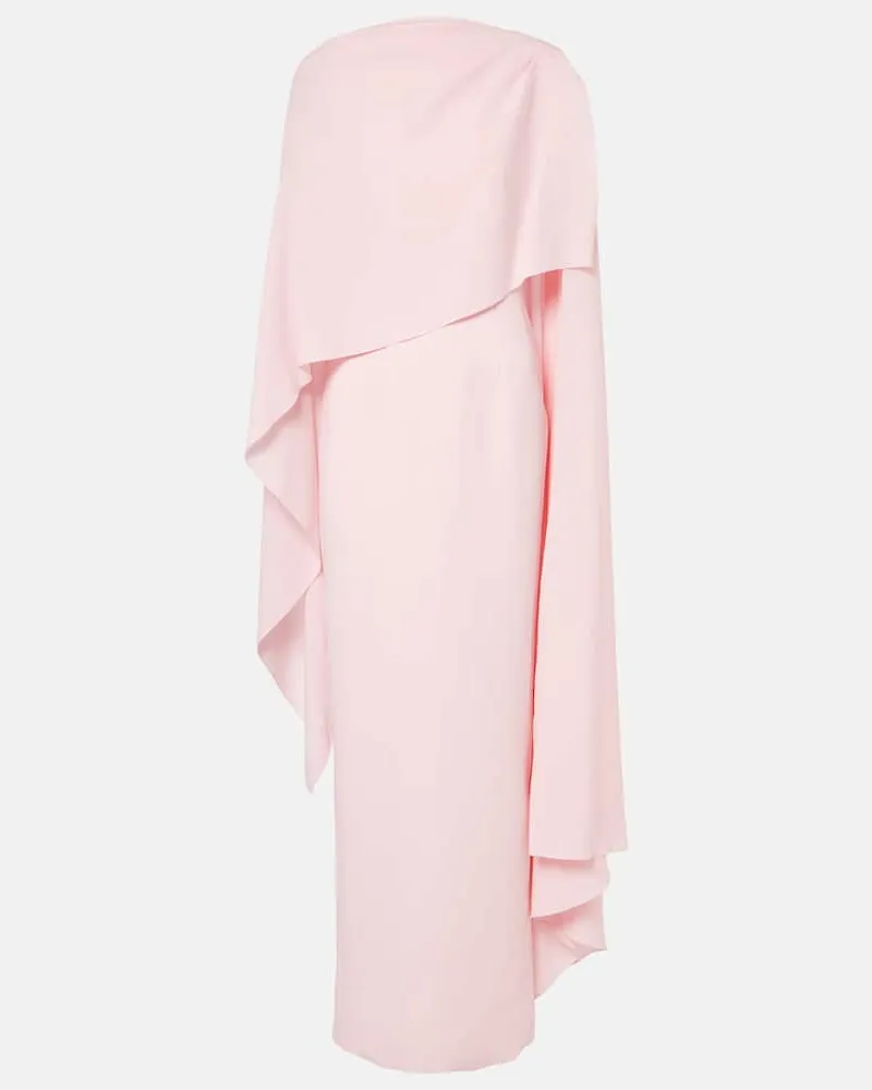 Roksanda Ilincic Maxikleid Demetria aus Crêpe Rosa