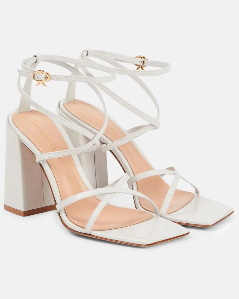 Gianvito Rossi Sandalen aus Leder Weiß
