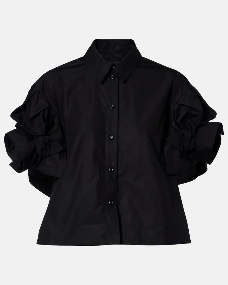 Simone Rocha Hemd aus Baumwolle Schwarz