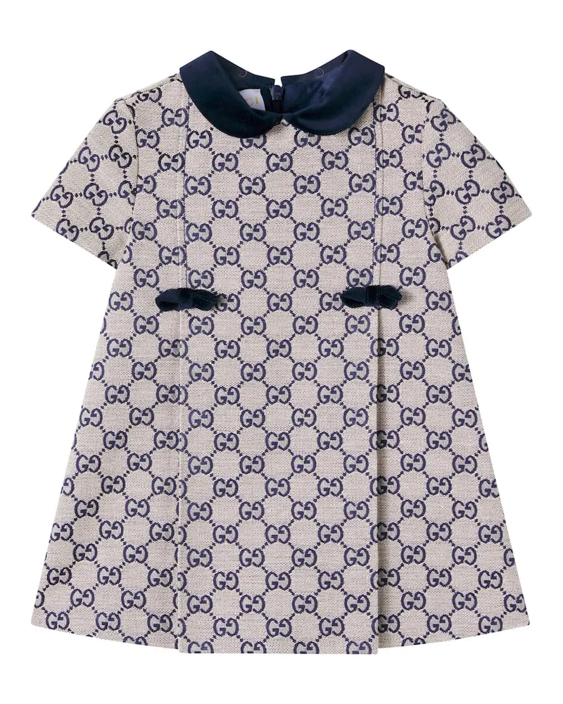 Gucci Baby Kleid GG aus Canvas Beige