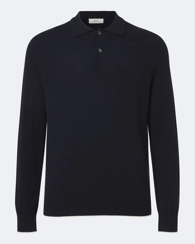 arch4 Polo-Pullover Mr Swansea aus Kaschmir Blau