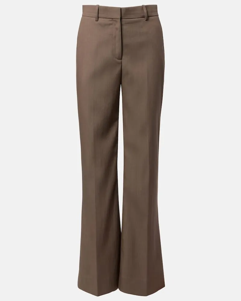Acne Studios Weite Hose Pekko aus einem Wollgemisch Beige