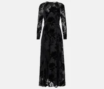 Maxikleid Burnout Sheath mit Samt