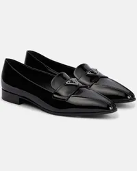 Prada Loafers aus Lackleder Schwarz