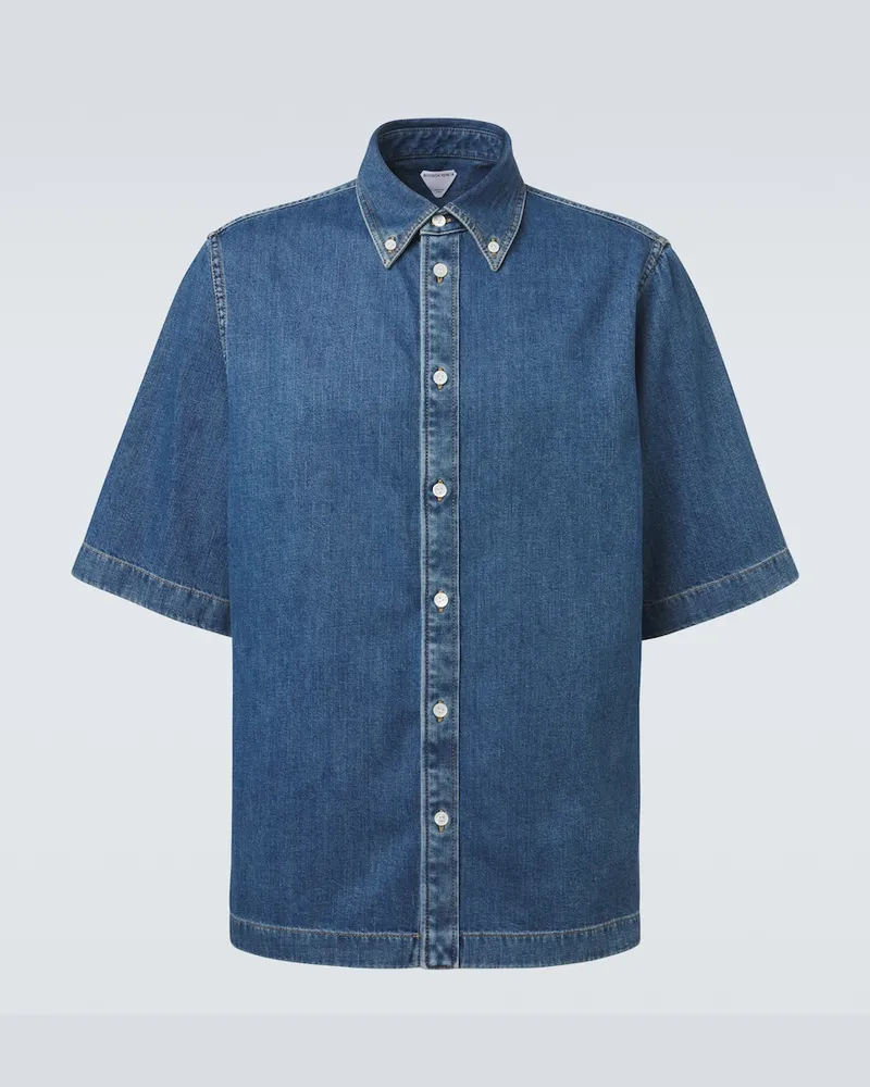 Bottega Veneta Jeanshemd Blau