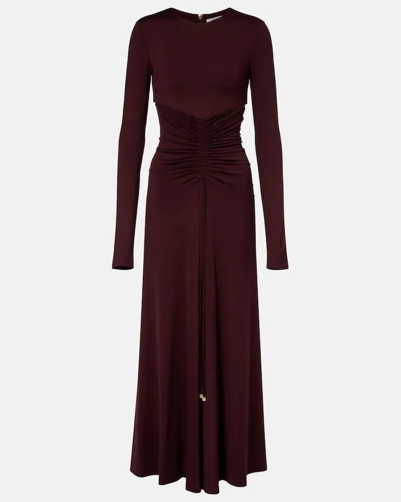 Max Mara Maxikleid Doppia Burgund