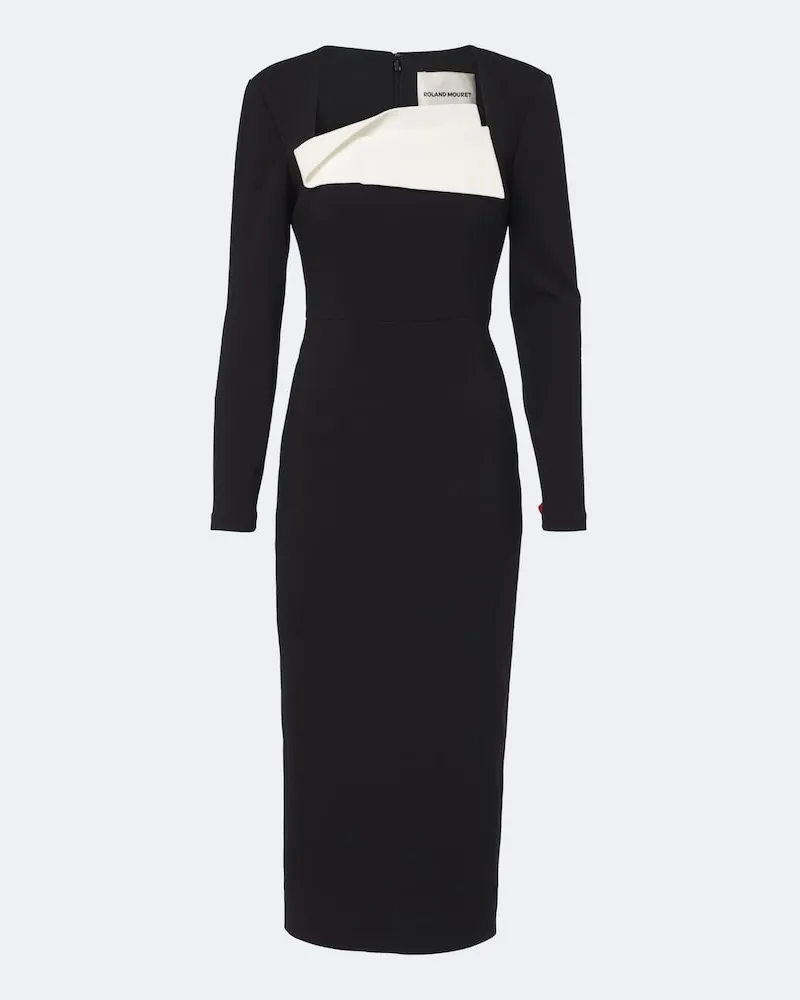 Roland Mouret Cocktailkleid aus Crêpe Schwarz