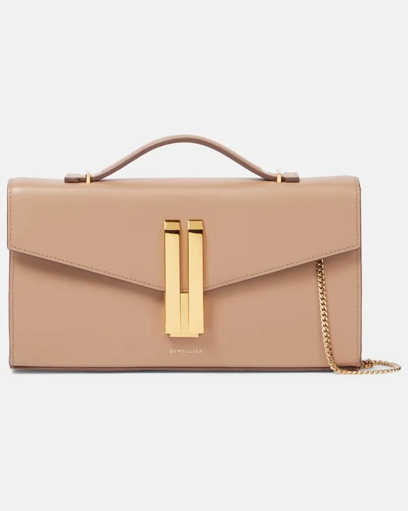 DeMELLIER Clutch Vancouver aus Leder Beige