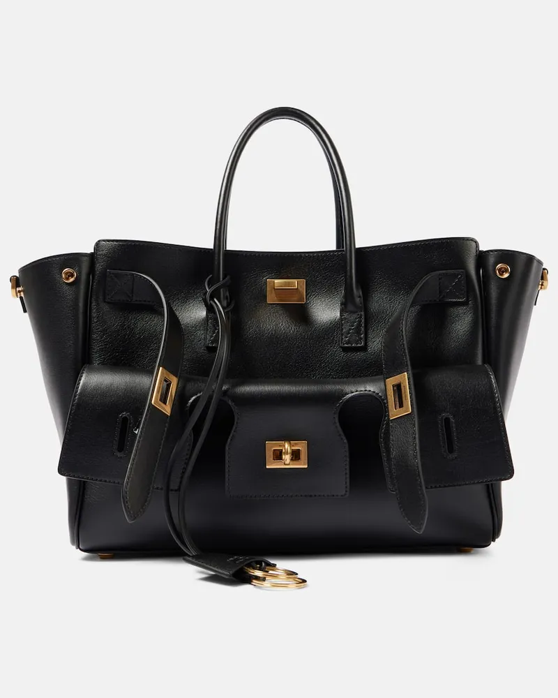 Balenciaga Tote Bag Bel Air Small aus Leder Schwarz