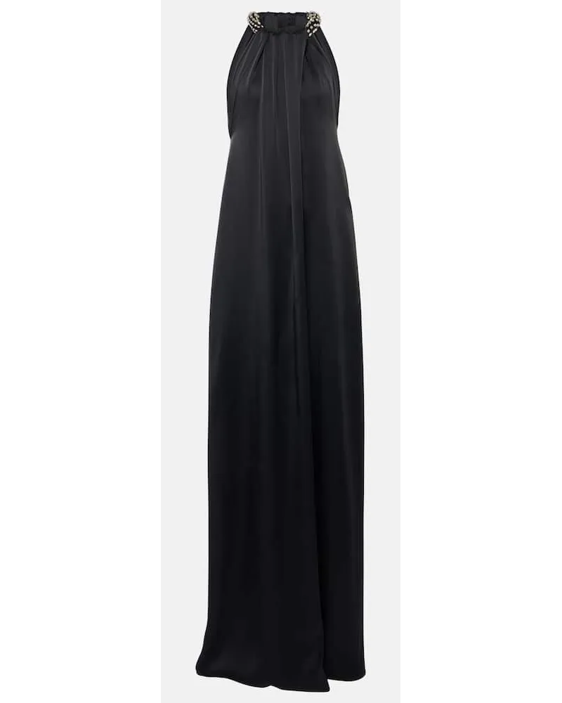 Stella McCartney Bestickte Robe Schwarz