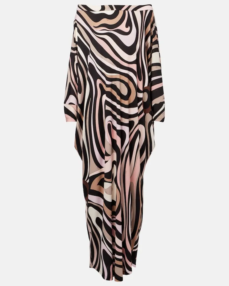 Emilio Pucci Maxikleid Marmo Beige