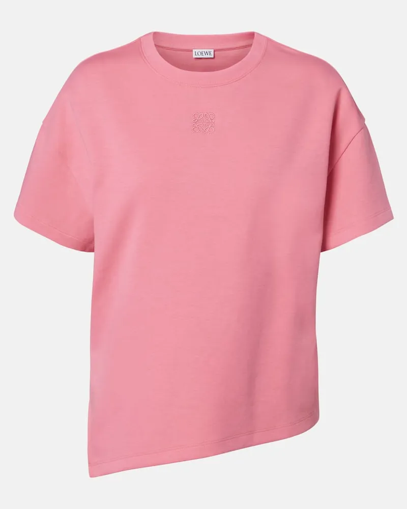 Loewe T-Shirt Anagram aus Jersey Rosa