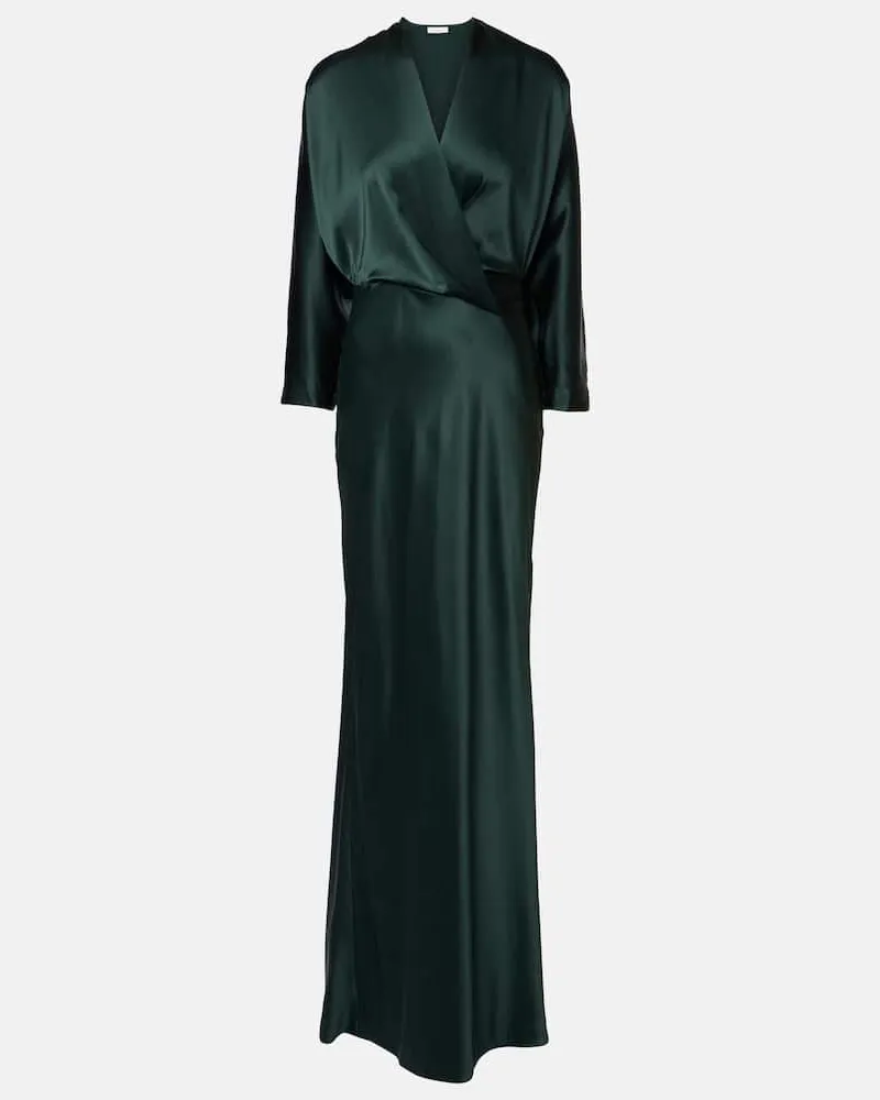 The Sei Robe aus Seidensatin Grün