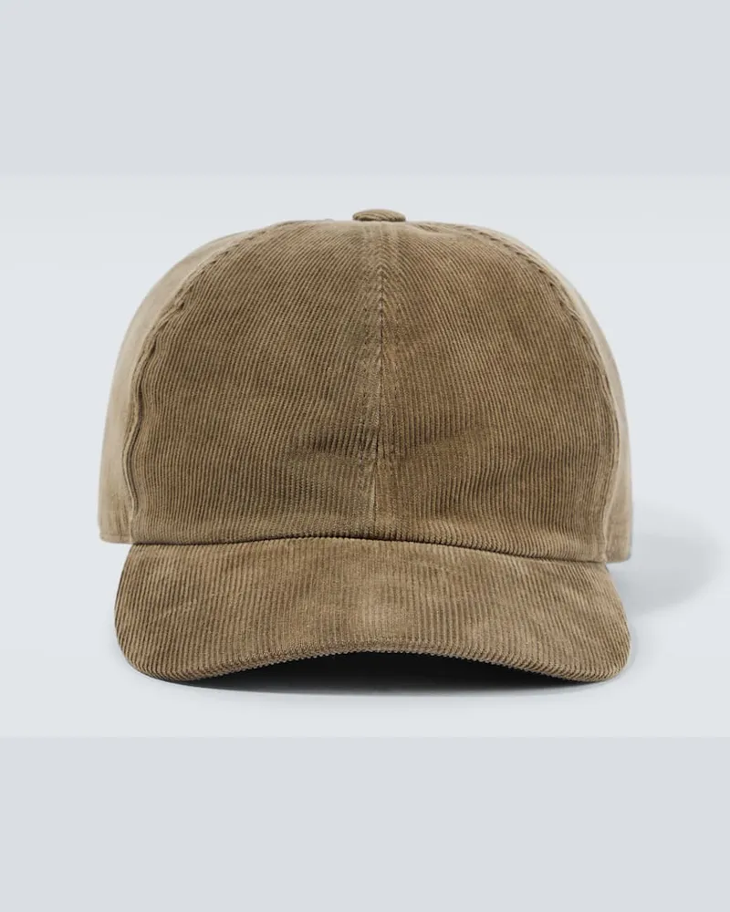 Rick Owens Bestickte Baseballcap aus Baumwolle Braun