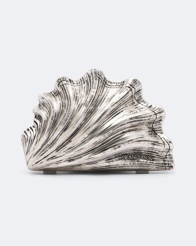 J.W.Anderson Clutch Shell Silber