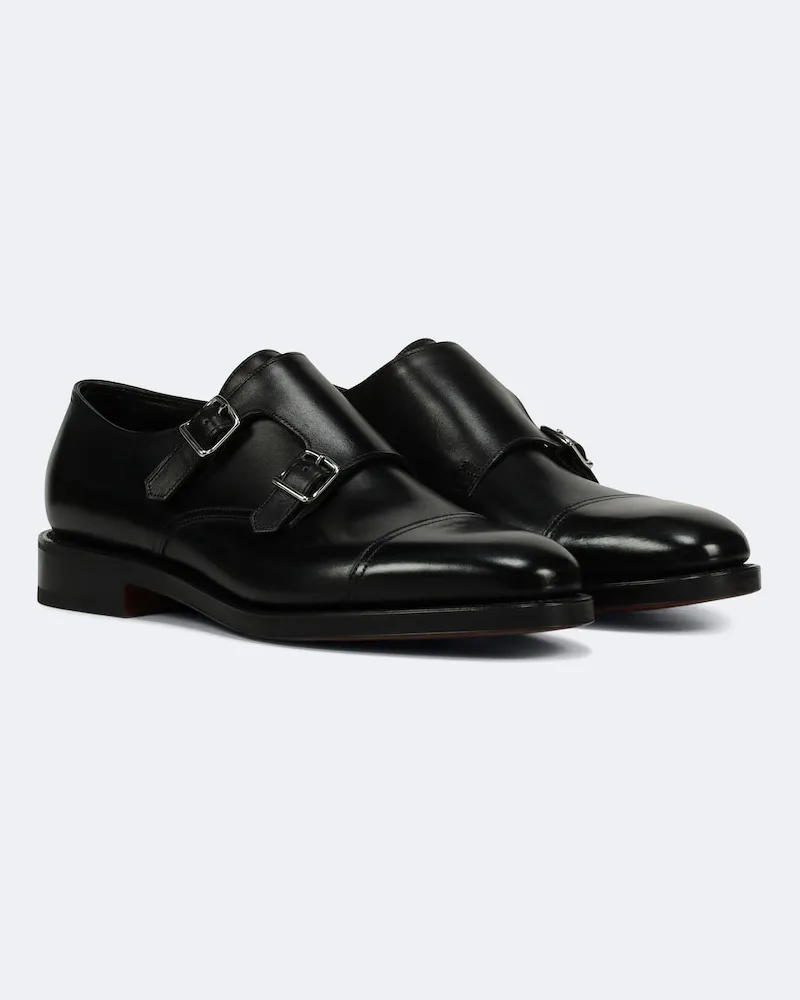 John Lobb Monkstrap-Schuhe William aus Leder Schwarz