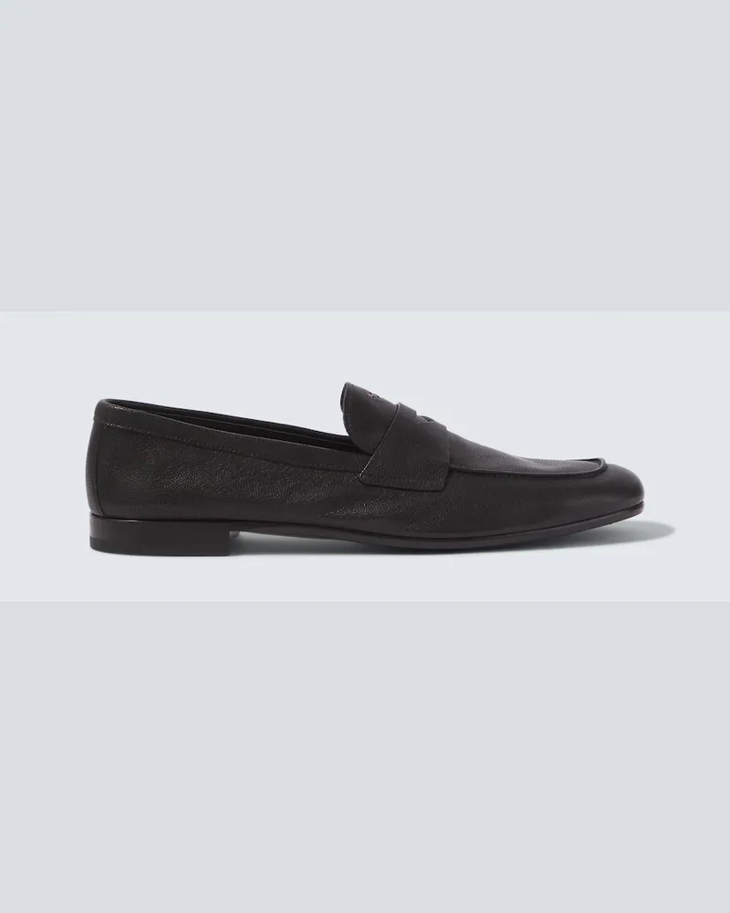 Prada Loafers aus Leder Schwarz