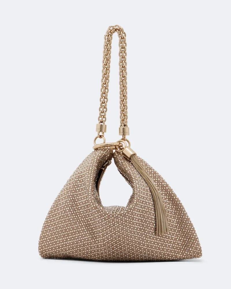 Jimmy Choo Verzierte Clutch Callie Medium Beige