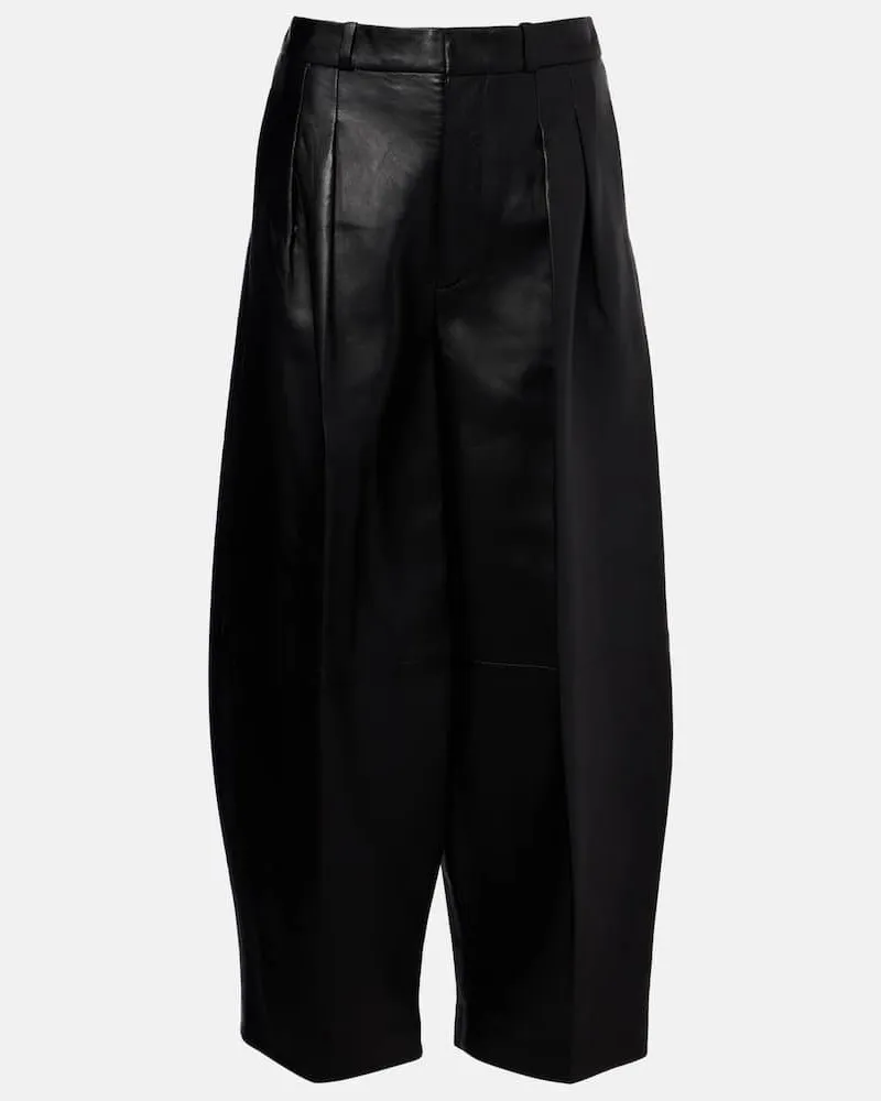 Altuzarra Hose Dash aus Leder Schwarz
