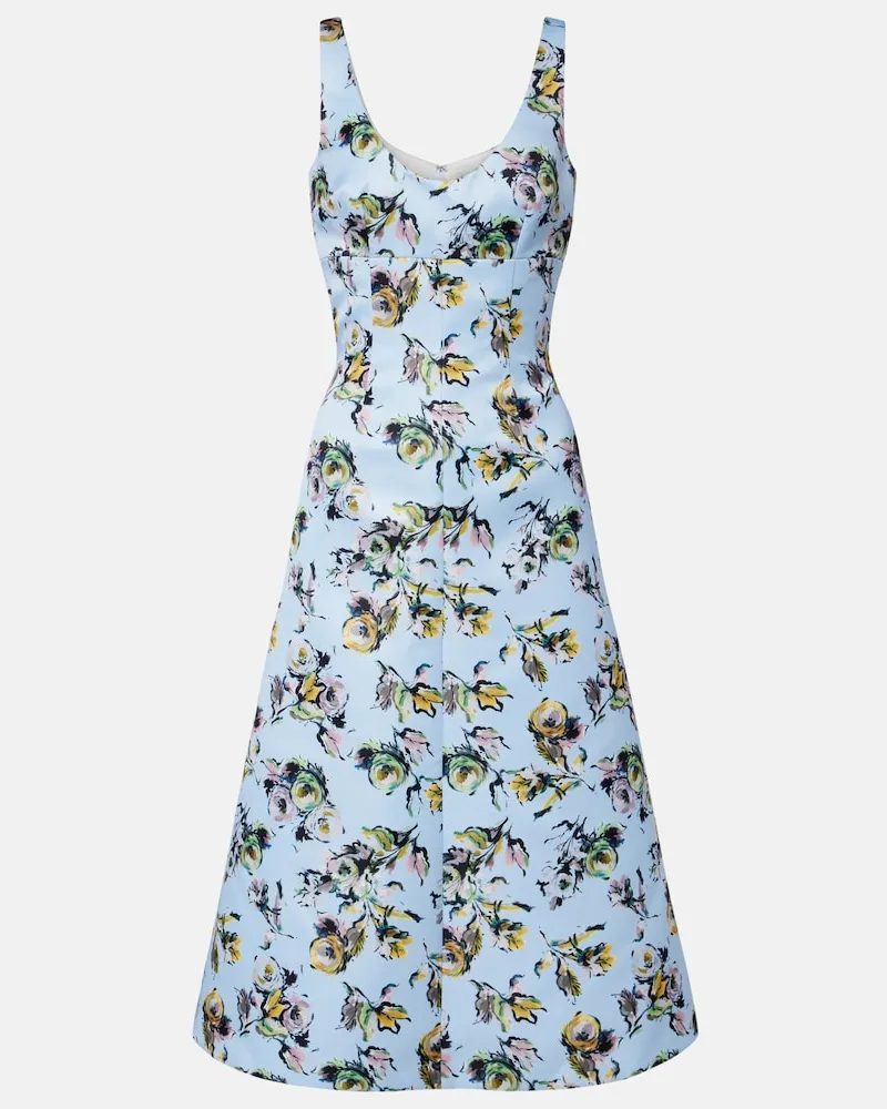 EMILIA WICKSTEAD Cocktailkleid Abella aus Satin Blau