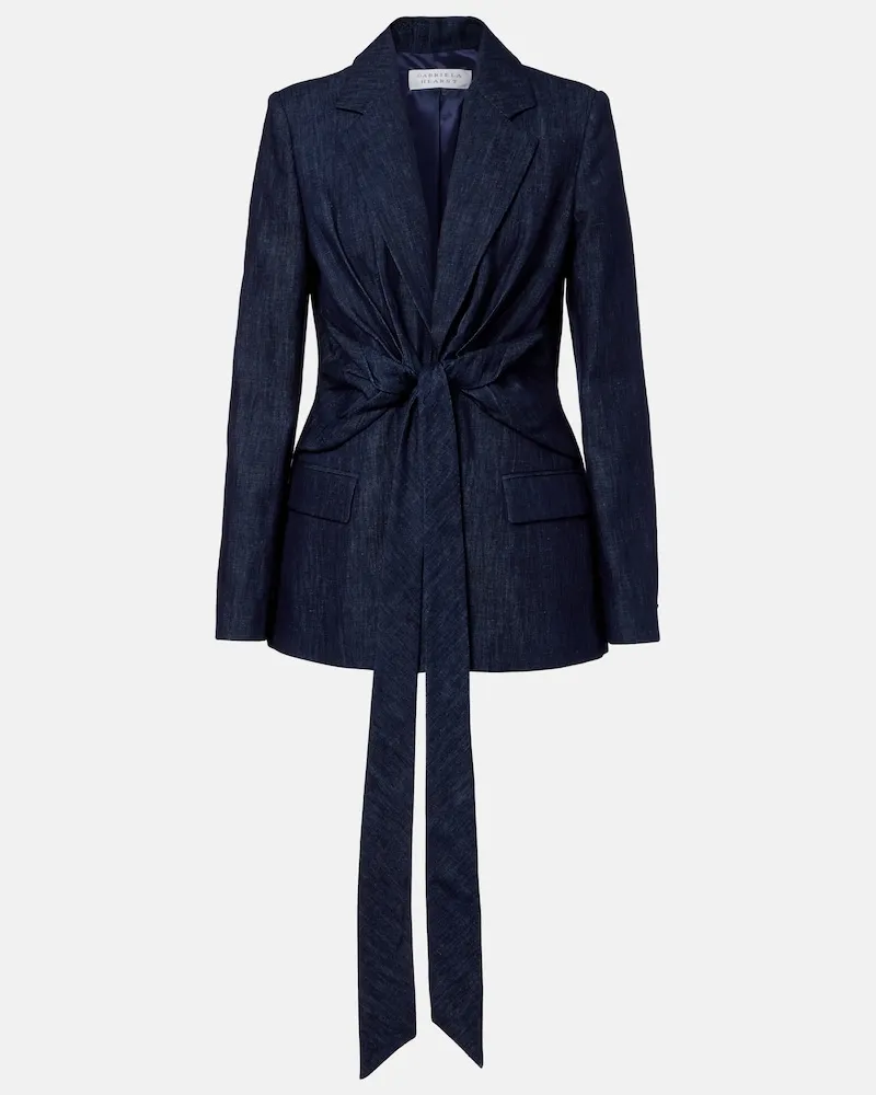 Gabriela Hearst Blazer Grant aus Denim Blau