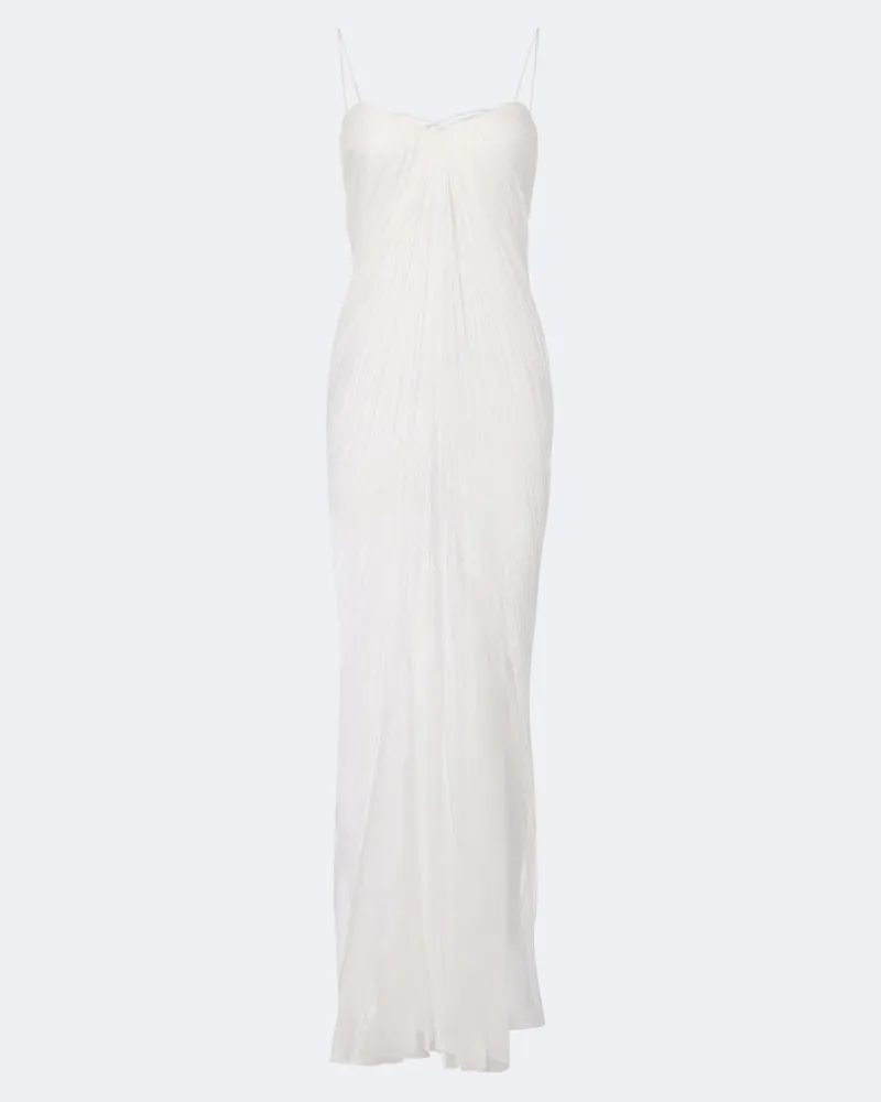 Maria Lucia Hohan Bridal Bustier-Robe Victoria aus Seidenmusselin Weiß