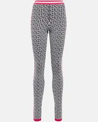 Balmain Leggings aus einem Wollgemisch Multicolor