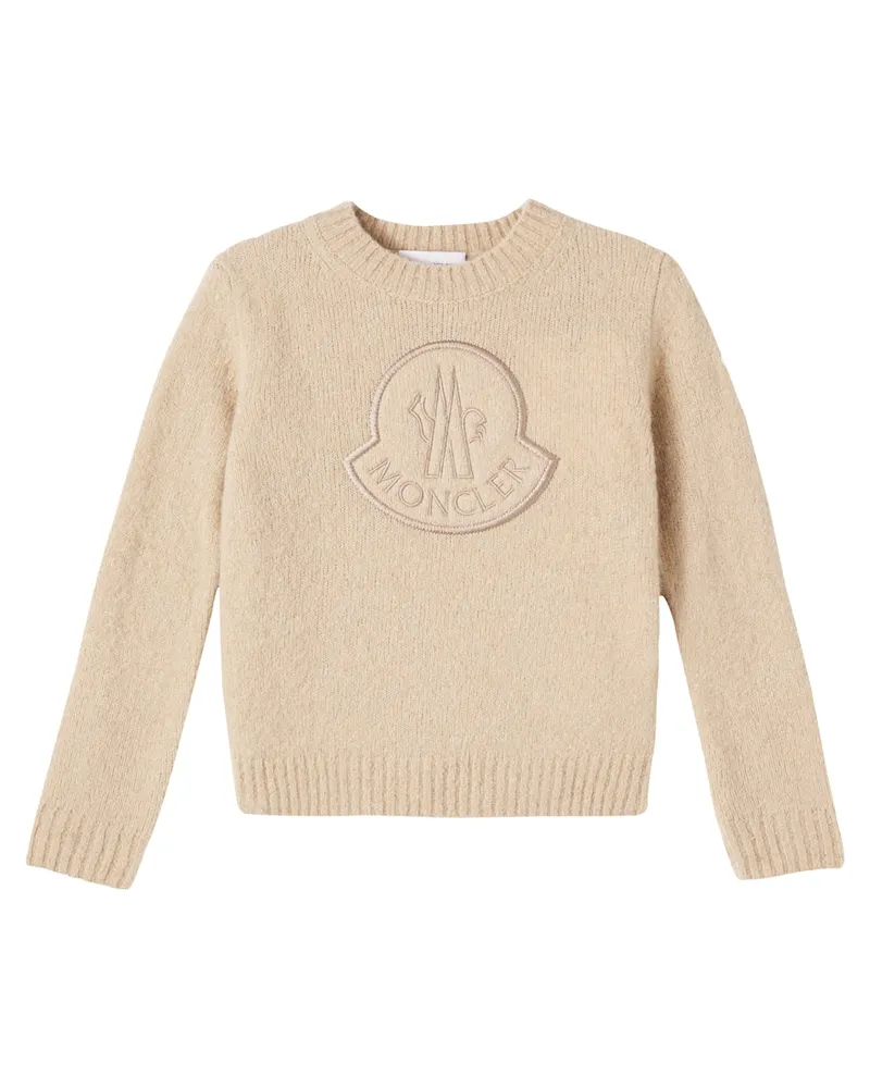 Moncler Pullover aus einem Wollgemisch Beige